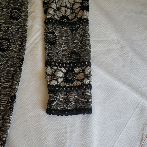 FREE PEOPLE Elegant Black and Gray  Dress,ZISE S. - Picture 3 of 6